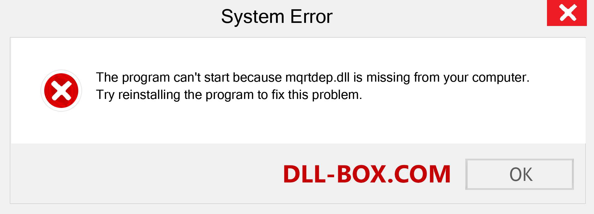  mqrtdep.dll file is missing?. Download for Windows 7, 8, 10 - Fix  mqrtdep dll Missing Error on Windows, photos, images