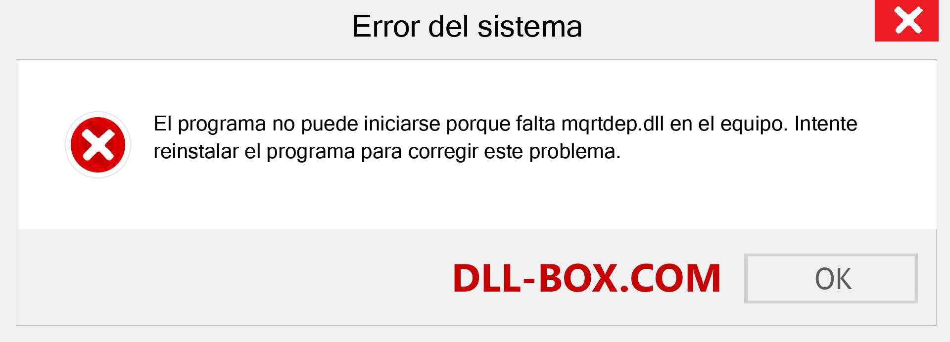 ¿Falta el archivo mqrtdep.dll ?. Descargar para Windows 7, 8, 10 - Corregir mqrtdep dll Missing Error en Windows, fotos, imágenes