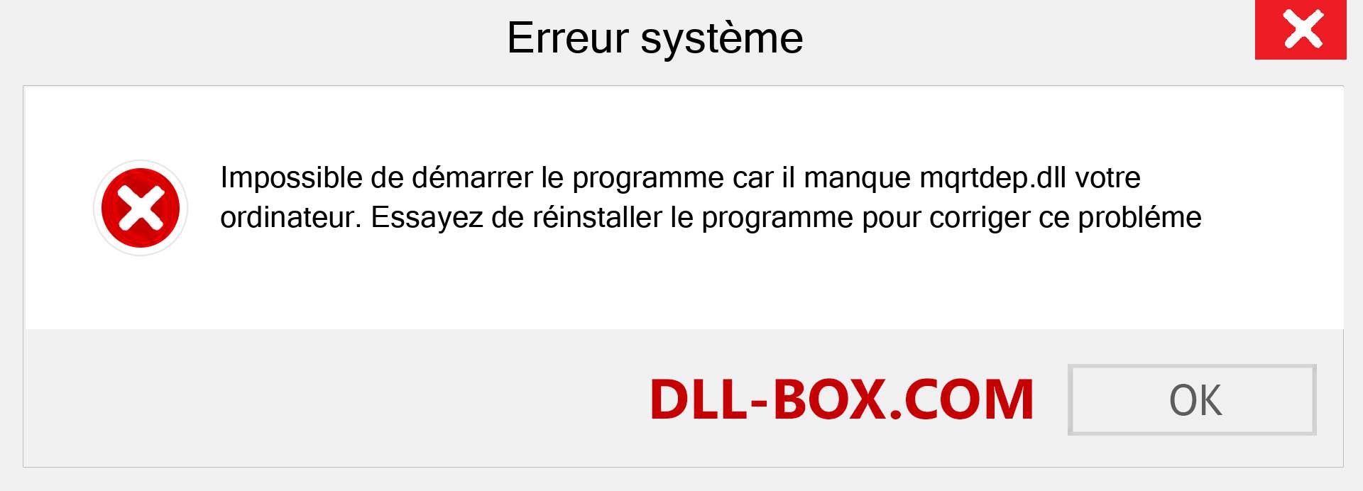 Le fichier mqrtdep.dll est manquant ?. Télécharger pour Windows 7, 8, 10 - Correction de l'erreur manquante mqrtdep dll sur Windows, photos, images