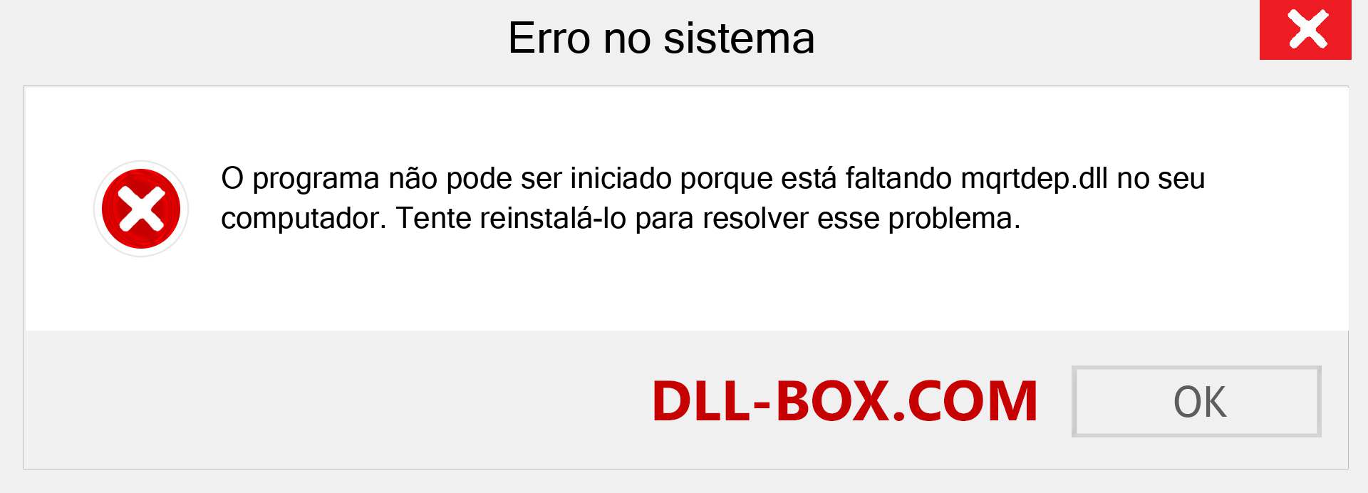 Arquivo mqrtdep.dll ausente ?. Download para Windows 7, 8, 10 - Correção de erro ausente mqrtdep dll no Windows, fotos, imagens